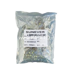 LED کلاهی سفید SUN EVER چیپ بزرگ