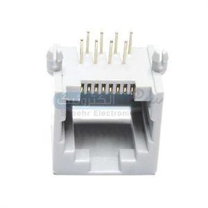 سوکت RJ45 روبردی 8P8C رایت طوسی