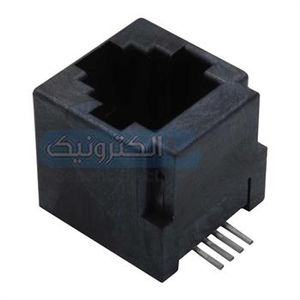 سوکت تلفن روبردی SMD 4P4C RJ11