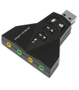 کارت صدا USB اکسترنال 4 پورت 7.1 کانال