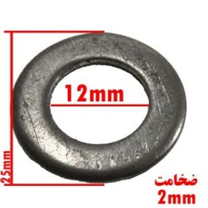 واشر تخت سیاه 12*2*25