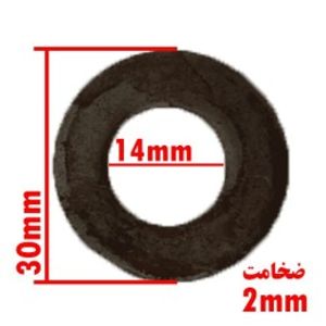واشر تخت سیاه 14*2*30