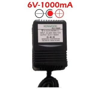 آداپتور ترانسی دیواری 6 ولت 1000 میلی آمپر KENWOOD