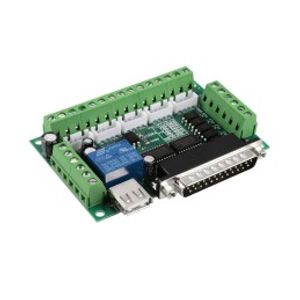 برد کنترلر cnc پنج محور سازگار با MACH3 با اتصال Parallel