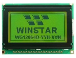 نمایشگر گرافیکی Winstar سبز 64*128 مدل WG12864B...