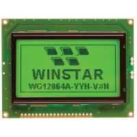 نمایشگر گرافیکی Winstar سبززرد 64*128 مدل WG128...