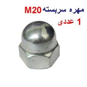 مهره سربسته آهنی M20 بسته 1 عددی