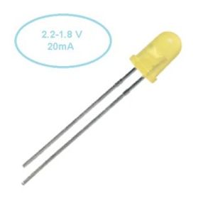 ال ای دی مات 5mm نارنجی بسته 10 عددی