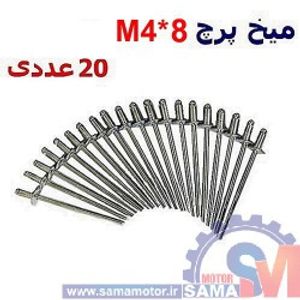 میخ پرچ M4*8 بسته 20 عددی