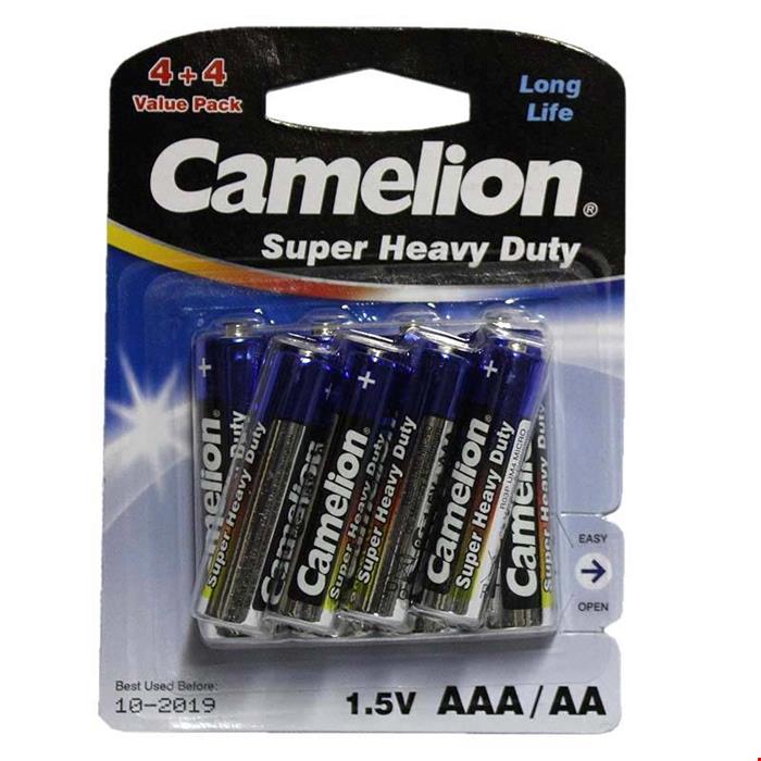 پک 4+4 باتری قلم AA و نیم قلم Camelion AAA