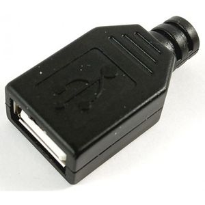 USB-A مادگی لحیمی (Plug) به همراه کاور