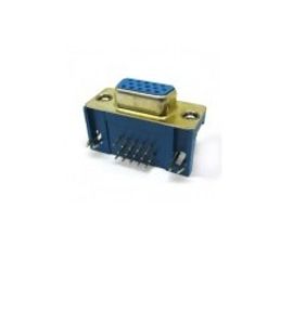 سوکت DB15 VGA رایت مادگی پشت بلند آبی