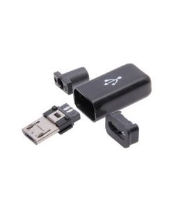 کانکتور نری micro USB سرکابلی کاوردار