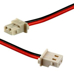 کانکتور پین گرد مادگی دو تایی- سیم دار