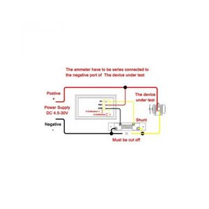 ماژول نمایشگر ولت متر DC و آمپر متر تا 100 آمپر با کابل و شنت مخصوص