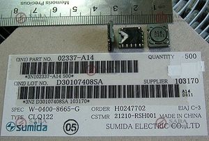 02337-A14(Type CLQ122)-SMD TRANSFORMER