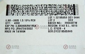 ILSB-0805 1.5 K RC8-1.5UH-0805