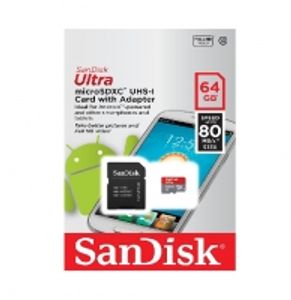 حافظه رم میکرو SanDisk Ultra 64GB -80MbS مدل SD...