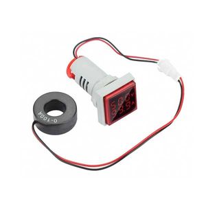 ماژول ولتمتر آمپرمتر AC چراغ سیگنال روپنلی قرمز