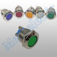 چراغ سیگنال / چراغ سیگنال فلزی 24 ولت سبز قطر 22mm