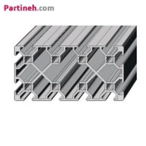 پروفیل صنعتی آلومینیومی ساخت ایران سایز 60 در 120 (mm) سبک شیار 8mm