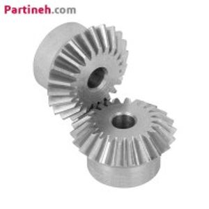 چرخ دنده مخروطی 22 دندانه مدول 2 نسب تبدیل 1:1 برند OBC