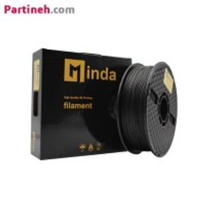 فیلامنت PLA PRO مشکی قطر 1.75 میلیمتر یک کیلوگرمی میندا Minda