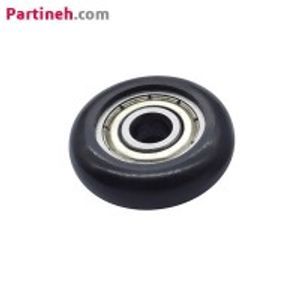 چرخ هرزگرد بلبرینگی قطر 27 میلیمتر با سطح تماس منحنی شکل مشکی