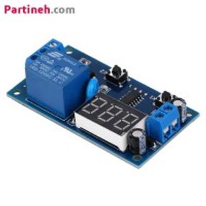 ماژول رله تایمر 12 ولت 1 کاناله با نمایشگر سگمنتی 3 رقمی