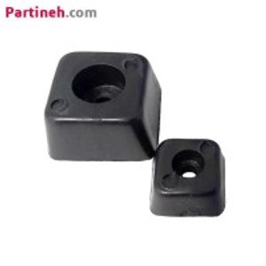 پایه پلاستیکی مربعی ثابت (پایه ترانس) مشکی سایز 20*20 میلیمتر