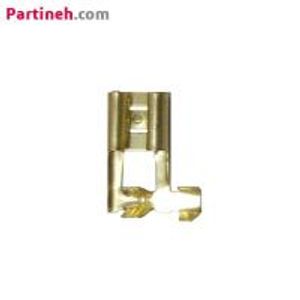 سرسیم کولری(فیشی مادگی) کج-ورودی سیم حداکثر 1.5-عرض داخلی ورودی 6.3