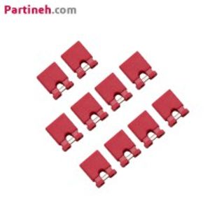 بسته 10 عددی جامپر دو پین سایز 2.54 میلیمتر قرمز