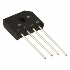 پل دیود 6A-800V تخت شانه ای KBL606