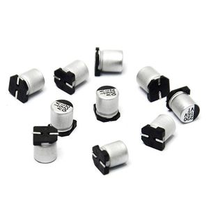 خازن SMD الکترولیت 470uF / 25V سایز 10x10 بسته 10 تایی