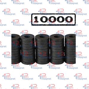 کارتن 10000 عددی آهنربای واشری فریتی 3*7.5*17.5