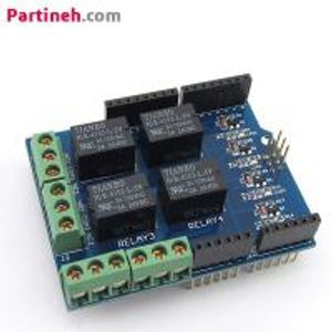 شیلد رله 4 کانال آردوینو Arduino Relay Shield