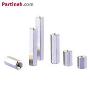 اسپیسر مادگی-مادگی برنجی M3 طول 7 میلیمتر