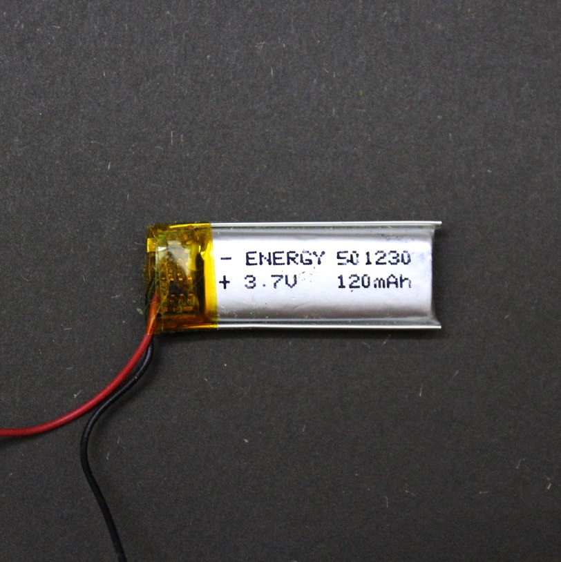 باتری لیتیوم پلیمر 3.7v ظرفیت 120mAh مارک Energy