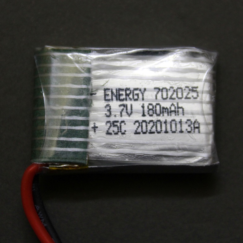 باتری لیتیوم پلیمر 3.7v ظرفیت 180mAh تک سل 25c مارک Energy