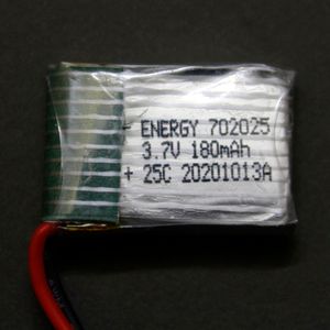 باتری لیتیوم پلیمر 3.7v ظرفیت 180mAh تک سل 25c مارک Energy