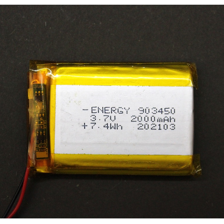 باتری لیتیوم پلیمر 3.7v ظرفیت 2000mAh مارک Energy