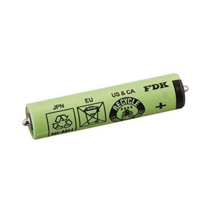 باتری ریش تراش نیم قلمی FDK شارژی 1.2 ولت 800 میلی آمپر نیکل متال