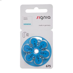 باتري سمعک شماره 675 Signia سيگنيا