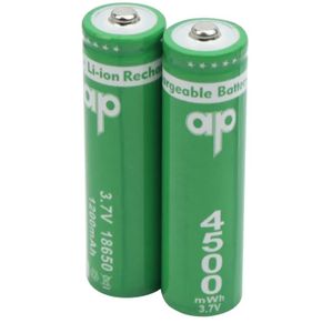 باتری لیتیوم یون 3.7v سایز 18650 1200mAh مارک AP