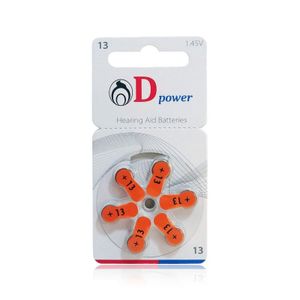باتری سمعک شماره 13 دی پاور Dpower
