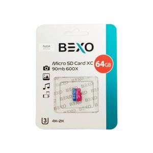 کارت حافظه مموری MicroSDHC 90mb 600x مارک bexo ظرفیت 64GB