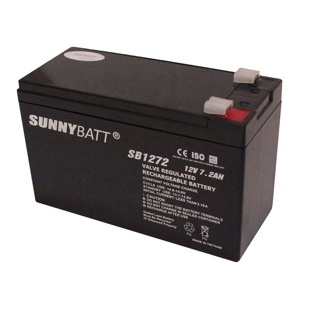 باتری خشک 12 ولت 7.2 آمپر ساعت مارکSUNNYBATT مدل SB1272