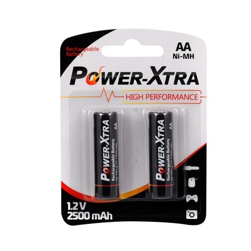 باتری قلمی قابل شارژ 1.2ولت 2500mAh دوتایی مارک Power-Xtra