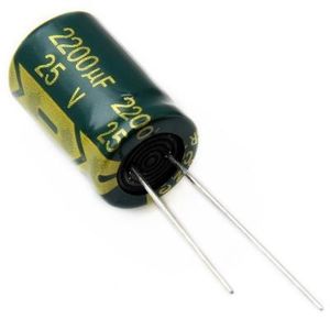 خازن الکترولیتی 2200uF / 25V مارک B