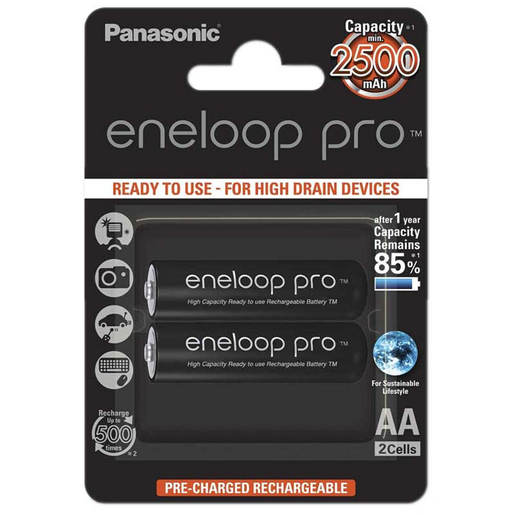 باتری قلمی شارژی پاناسونیک Panasonic AA Eneloop Pro Battery